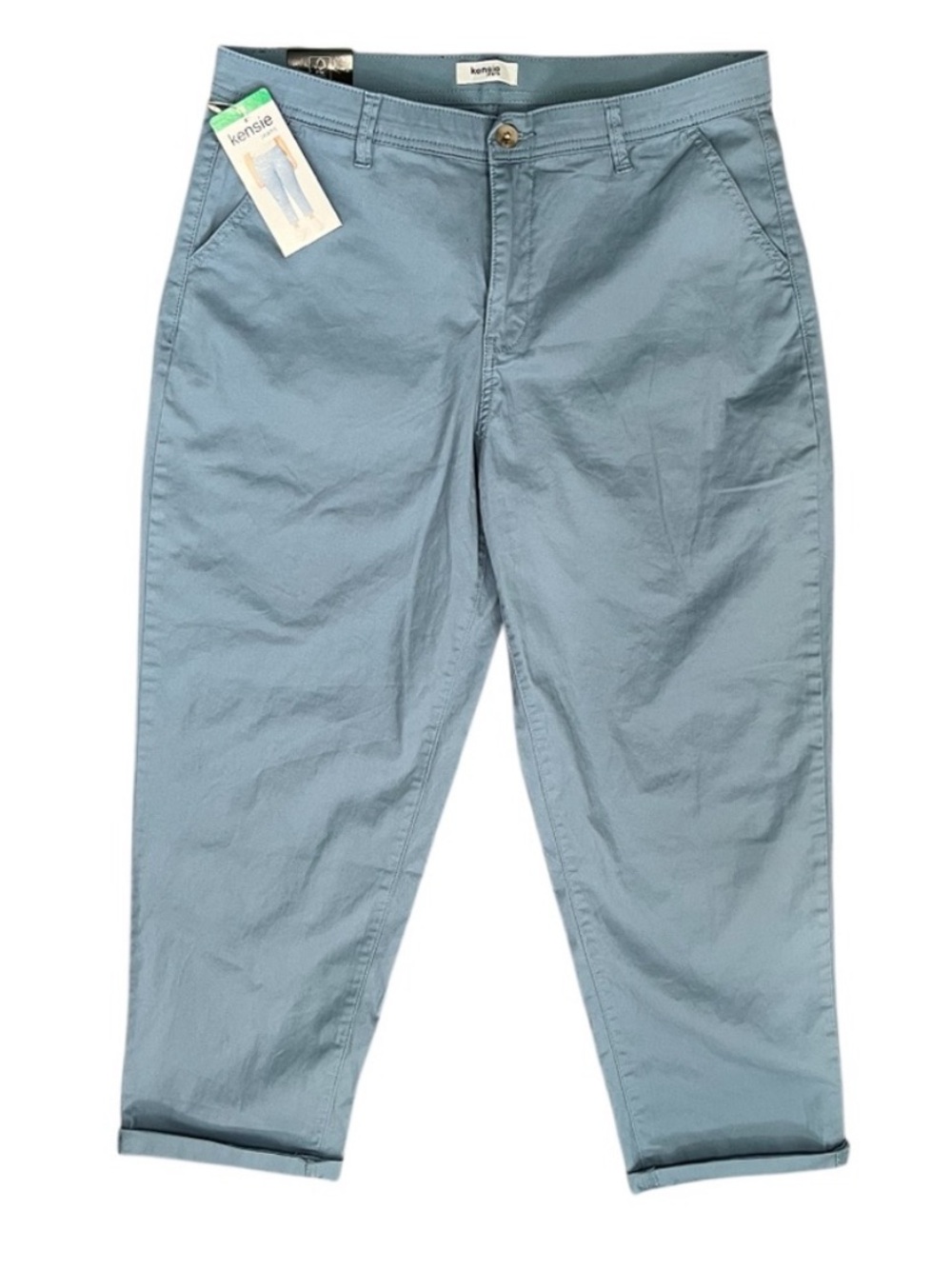NWT Kensie Girlfriend Chino Pant Blue Size 12